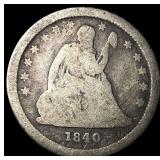 1840-O Silver Seated Liberty Half Dollar NICELY CI