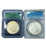 [2 Coins] 1902-1904 Morgan Silver Dollar ICG/PCGS