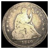 1840 Seated Liberty Quarter LIGHTLY CIRCULATED