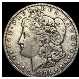 1901 Silver Morgan Dollar NEARLY UNCIRCULATED
