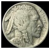 1915-D Buffalo Nickel LIGHTLY CIRCULATED