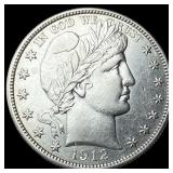 1912 Barber Half Dollar CHOICE AU