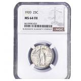 1920 Standing Liberty Quarter NGC MS64 FH