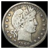 1898 Barber Quarter LIGHTLY CIRCULATED