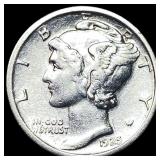 1925-S Silver Mercury Dime CLOSELY  UNCIRCULATED