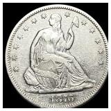 1876-S Seated Liberty Half Dollar NEARLY  UNCIRCU