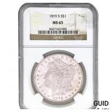 1879-S Morgan Silver Dollar NGC MS65