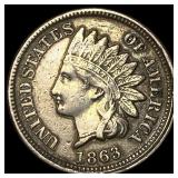 1863 Indian Head Cent LIGHTLY CIRCULATED