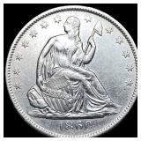 1860-O Silver Half Dollar LIGHTLY CIRCULATED