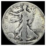 1920-D Silver Walking Liberty Half Dollar  NICELY