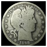 1898-O Silver Barber Half Dollar NICELY  CIRCULAT