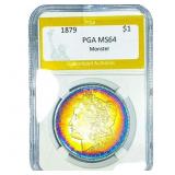 1879 Morgan Silver Dollar PGA MS64 Monster