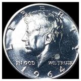 1964 Silver Kennedy Half Dollar GEM PROOF