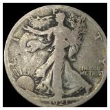 1921-S Silver Walking Liberty Half Dollar  NICELY
