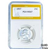 1957 Washington Silver Quarter PGA MS67