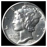 1935-S Silver Mercury Dime CHOICE BU