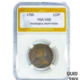 1795 US Washington Halfpenny-North Wales PGA VG8