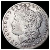 1884 Silver Morgan Dollar ABOUT UNCIRCULATED