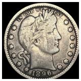 1896 Barber Quarter NICELY CIRCULATED
