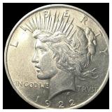 1922 Peace Silver Dollar ABOUT UNCIRCULATED