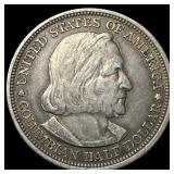 1893 Silver Columbian Half Dollar CLOSELY UNCIRCUL