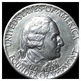 1927 Silver Battle of Bennington Half Dollar UNCIR