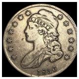 1836 Silver Capped Bust Half Dollar ABOUT UNCIRCUL