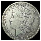 1901 Silver Morgan Dollar ABOUT UNCIRCULATED