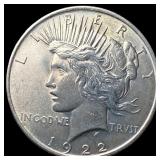 1922 Silver Peace Dollar UNCIRCULATED
