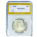 1939 Walking Liberty Half Dollar PGA MS65