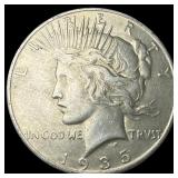 1935 Silver Peace Dollar NEARLY UNCIRCULATED