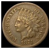 1874 Indian Head Cent NEARLY UNCIRCULATED