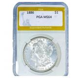 1886 Morgan Silver Dollar PGA MS64
