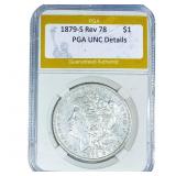 1879-S Rev 78 Morgan Silver Dollar PGA UNC Details