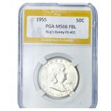 1955 Franklin Half Dollar PGA MS66 FBL Bug's Bunny