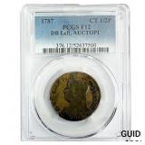 1787 Liberty Cap Half Cent PCGS F12 DB Left