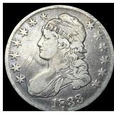 1833 Silver Capped Bust Half Dollar LIGHTLY  CIRC