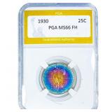 1930 Standing Liberty Quarter PGA MS66 FH
