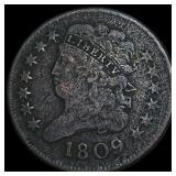 1809 Classic Head Half Cent NEARLY UNCIRCULATED