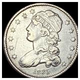 1835 Capped Bust Quarter NEARLY UNCIRCULATED