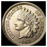 1863 Indian Head Cent CLOSELY UNCIRCULATED