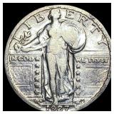 1927-S Silver Standing Liberty Quarter NEARLY UNCI