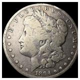 1894-O Silver Morgan Dollar NEARLY UNCIRCULATED