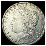 1886 Silver Morgan Dollar CLOSELY UNCIRCULATED