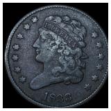 1833 Classic Head Half Cent NEARLY UNCIRCULATED