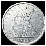 1844-O Silver Seated Liberty Half Dollar NEARLY UN