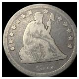 1877-CC Silver Seated Liberty Quarter NICELY CIRCU