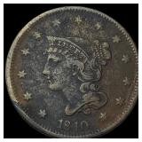 1840 Braided Hair Large Cent LIGHTLY  CIRCULATED
