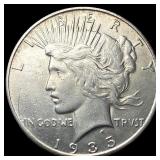 1935-S Silver Peace Dollar CLOSELY  UNCIRCULATED