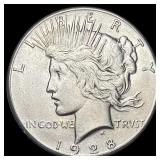 1928 Silver Peace Dollar CLOSELY UNCIRCULATED